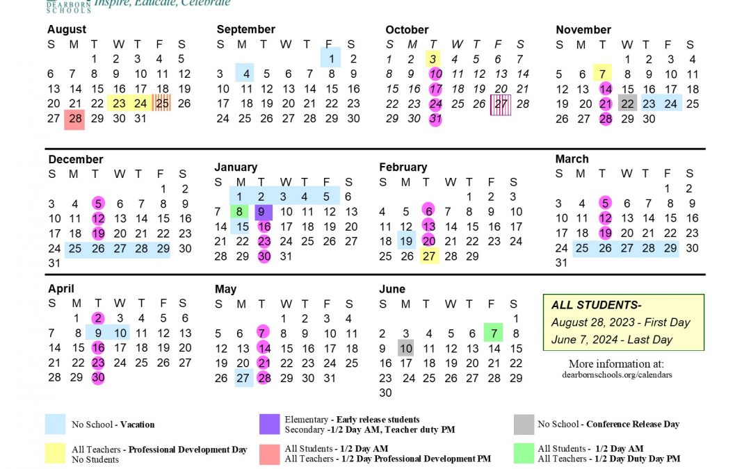 District calendar approved