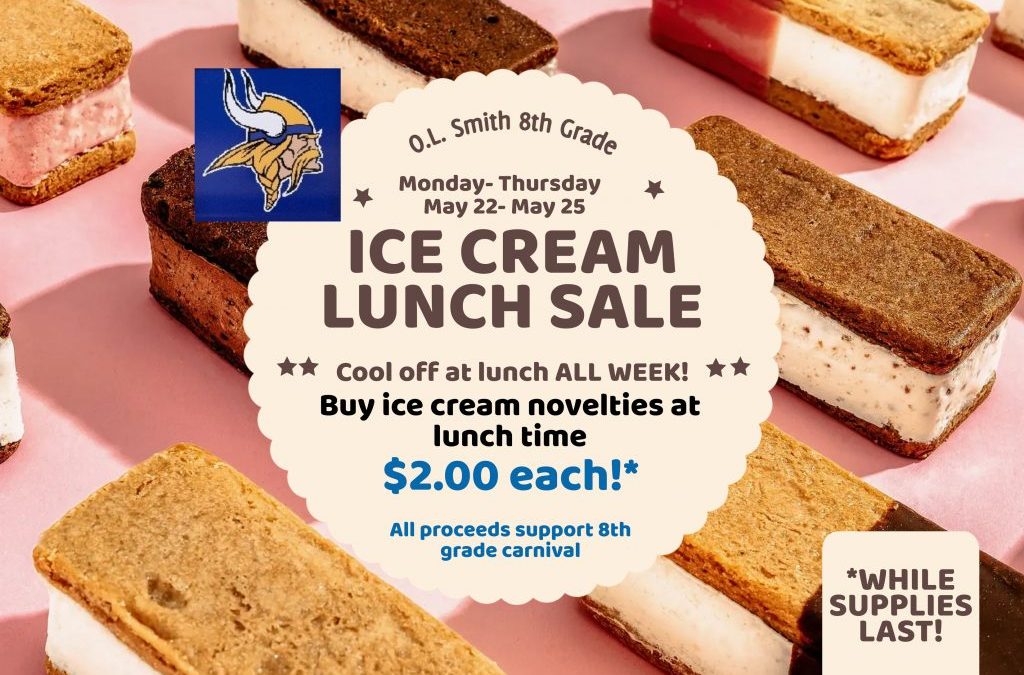 Ice Cream Sale Next Week!