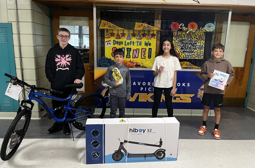 PBIS Prize Raffle Week 1 Winners!