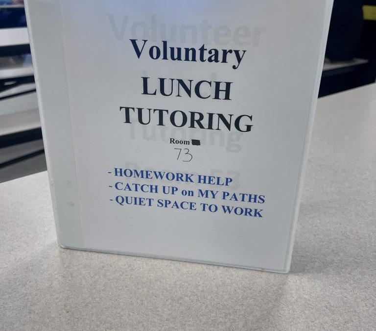 Lunch Tutoring Opportunity