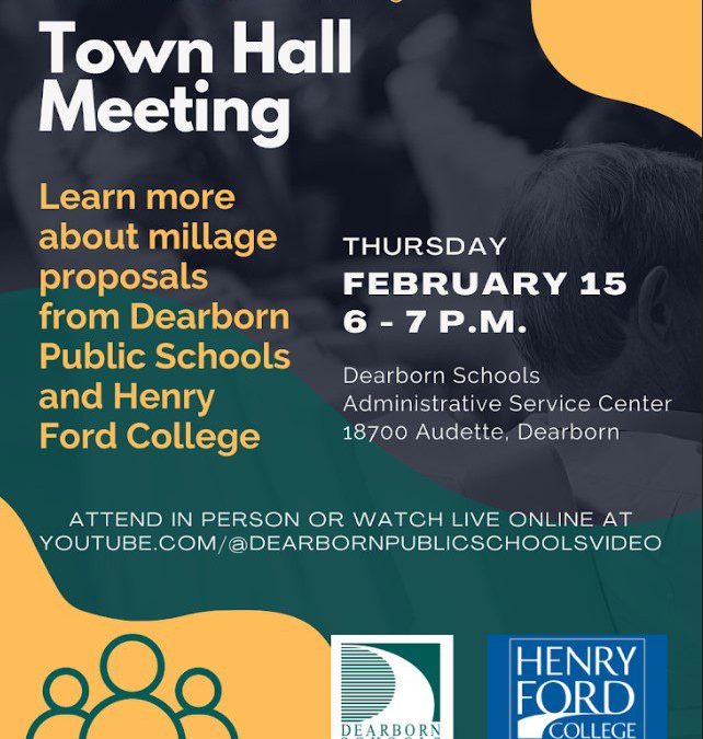 Reminder: Informational Town Hall is TONIGHT!