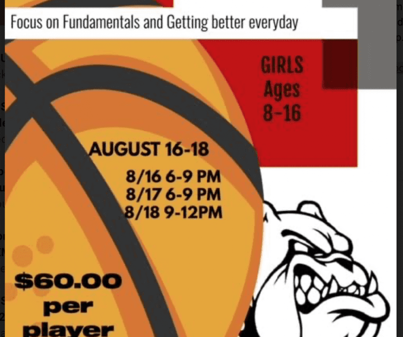 End of Summer Girls Basketball Camp