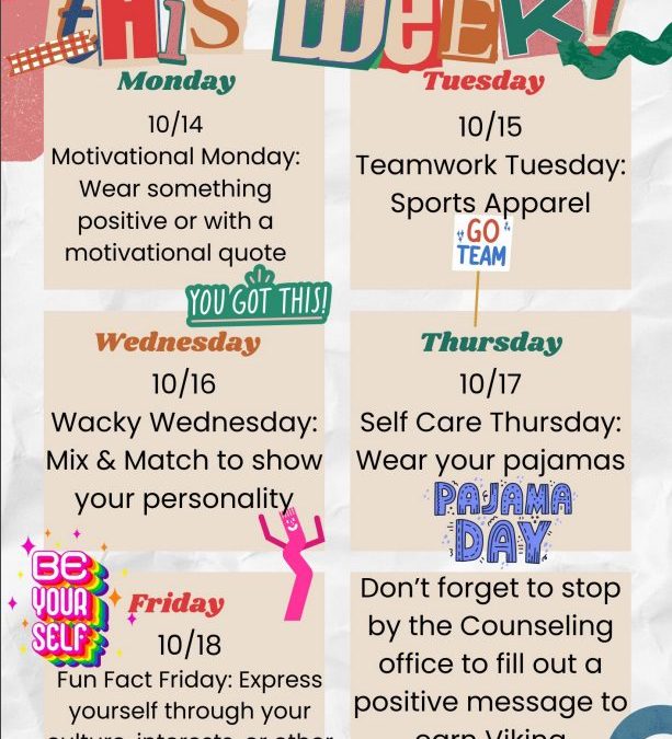 Care to the Core Spirit Week 10/14-10/18/2024