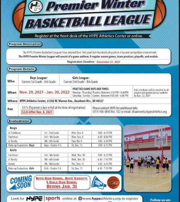 Hype Premier Basketball League Information