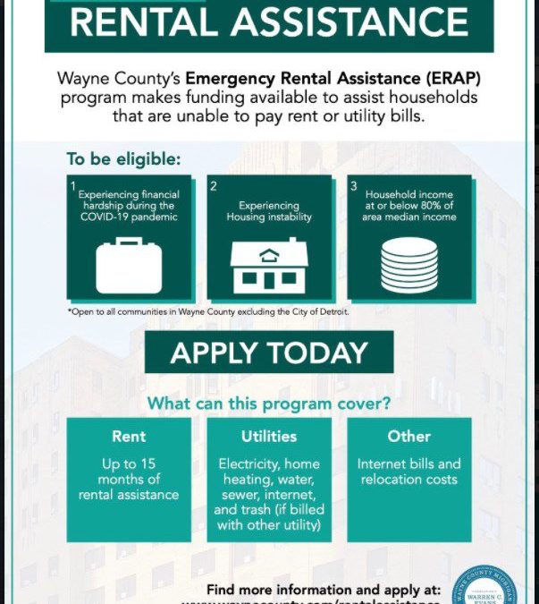 Emergency Rental Assistance Program information from Wayne County
