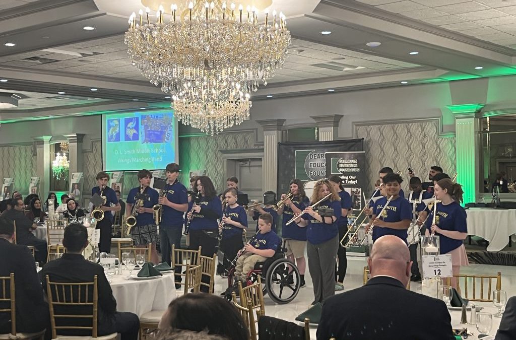 Viking Marching Band Wows at The Dearborn Education Foundation Green Tie Dinner