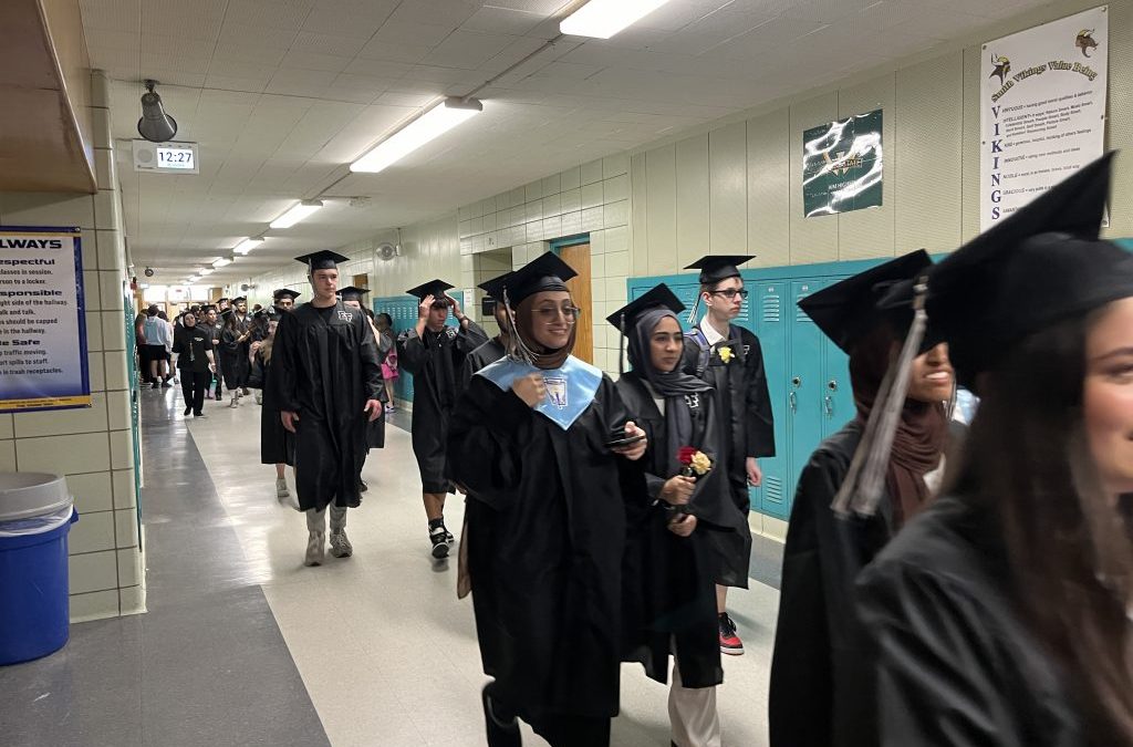 Viking Alumni Walk the Halls of Smith One Last Time