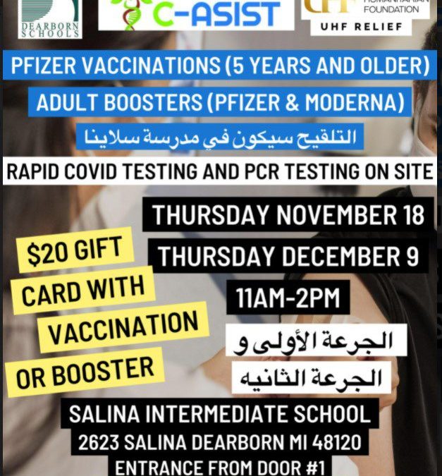 Covid Vaccinations and Testing available for the community